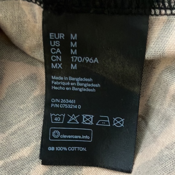 NWOT H&M  100% COTTON WOMEN’S ANIMAL ZEBRA PRINT TOP T-SHIRT SIZE M - Picture 5 of 5